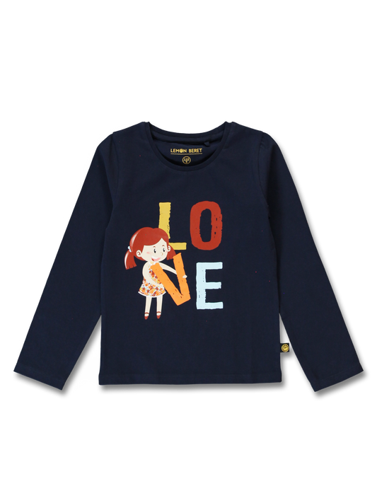 Lemon Beret Longsleeve Donkerblauw LOVE