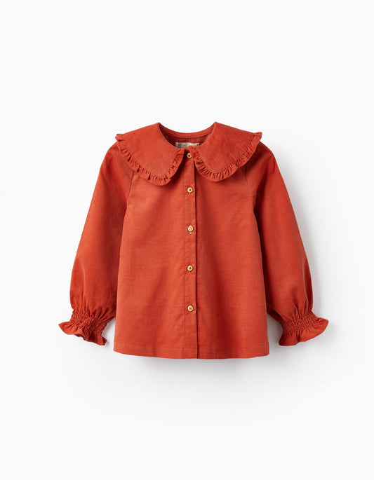 Zippy Corduroy Blouse Orange