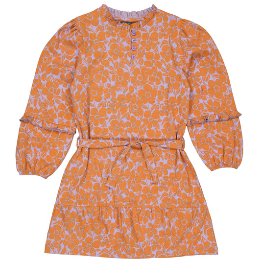 Quapi Davide Dress Orange Flower