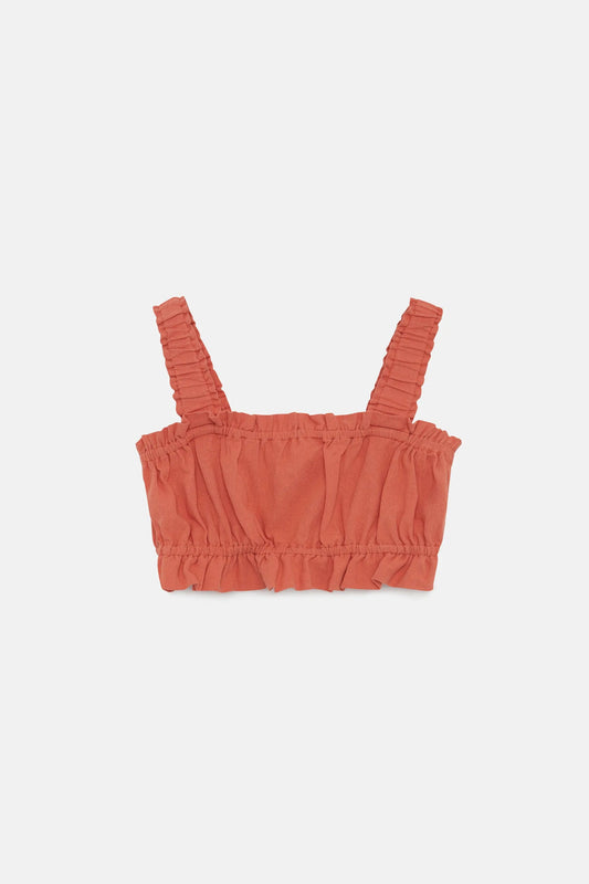 Crop top oranje