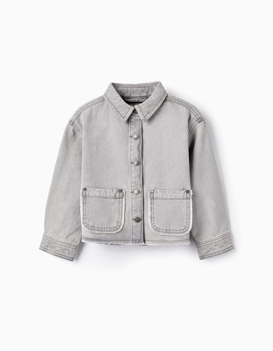 Zippy jacket denim grey