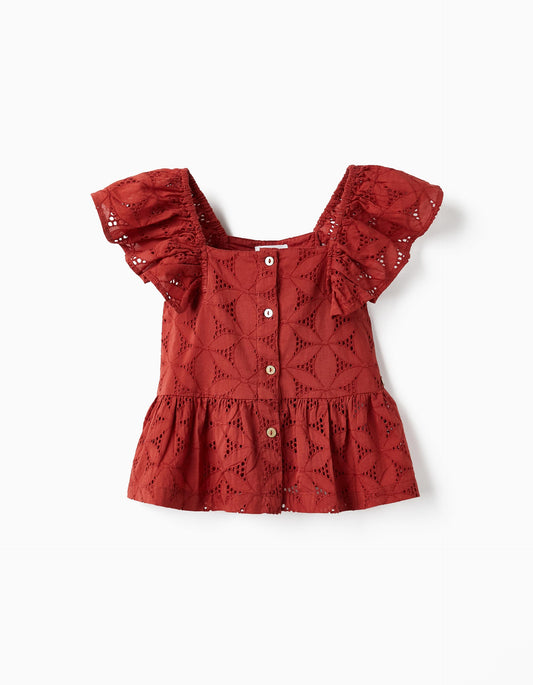 Zippy Blouse Donker Rood